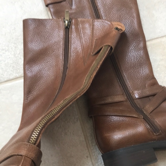Enzo Angiolini brown leather boots size 6 - Picture 3 of 4